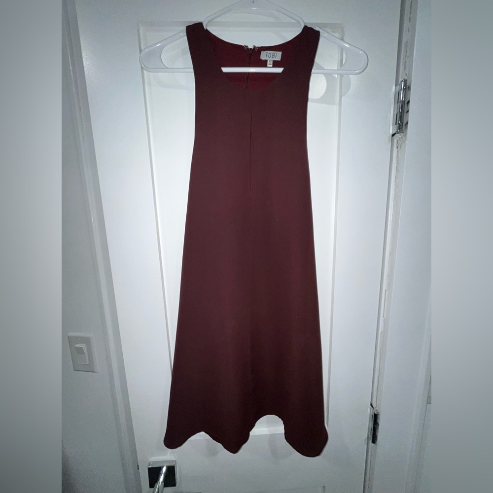 Tobi Rich Burgundy Midi Dress